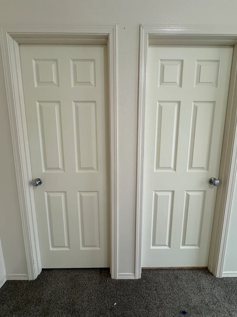 Interior doors — refinished