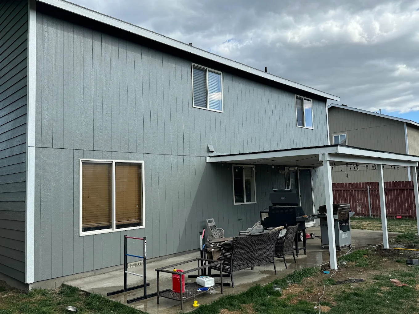 Back exterior board & batten